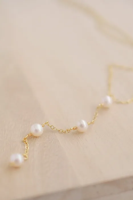 PEARL GOLD Y NECKLACE
