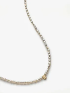 Pearl Letter Necklace