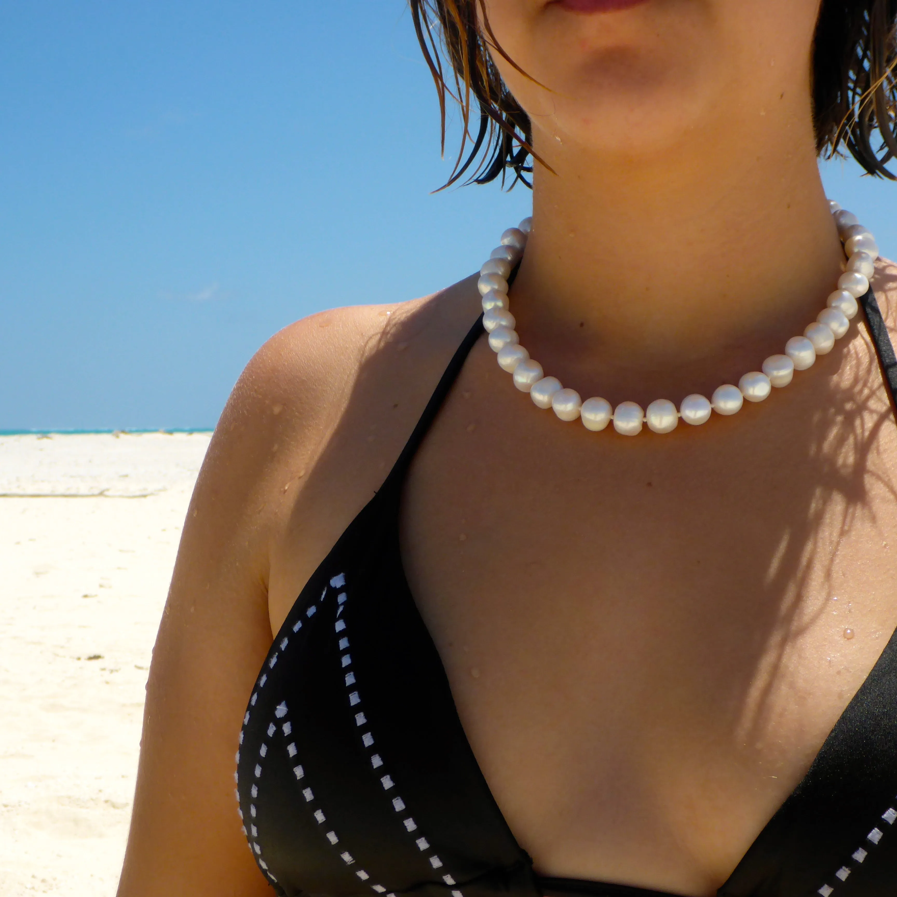 Pearl Silk Knotted Necklace