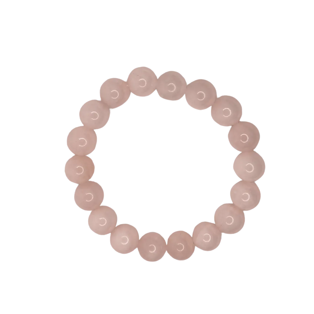 Peony Pink Jade 10mm Bracelet