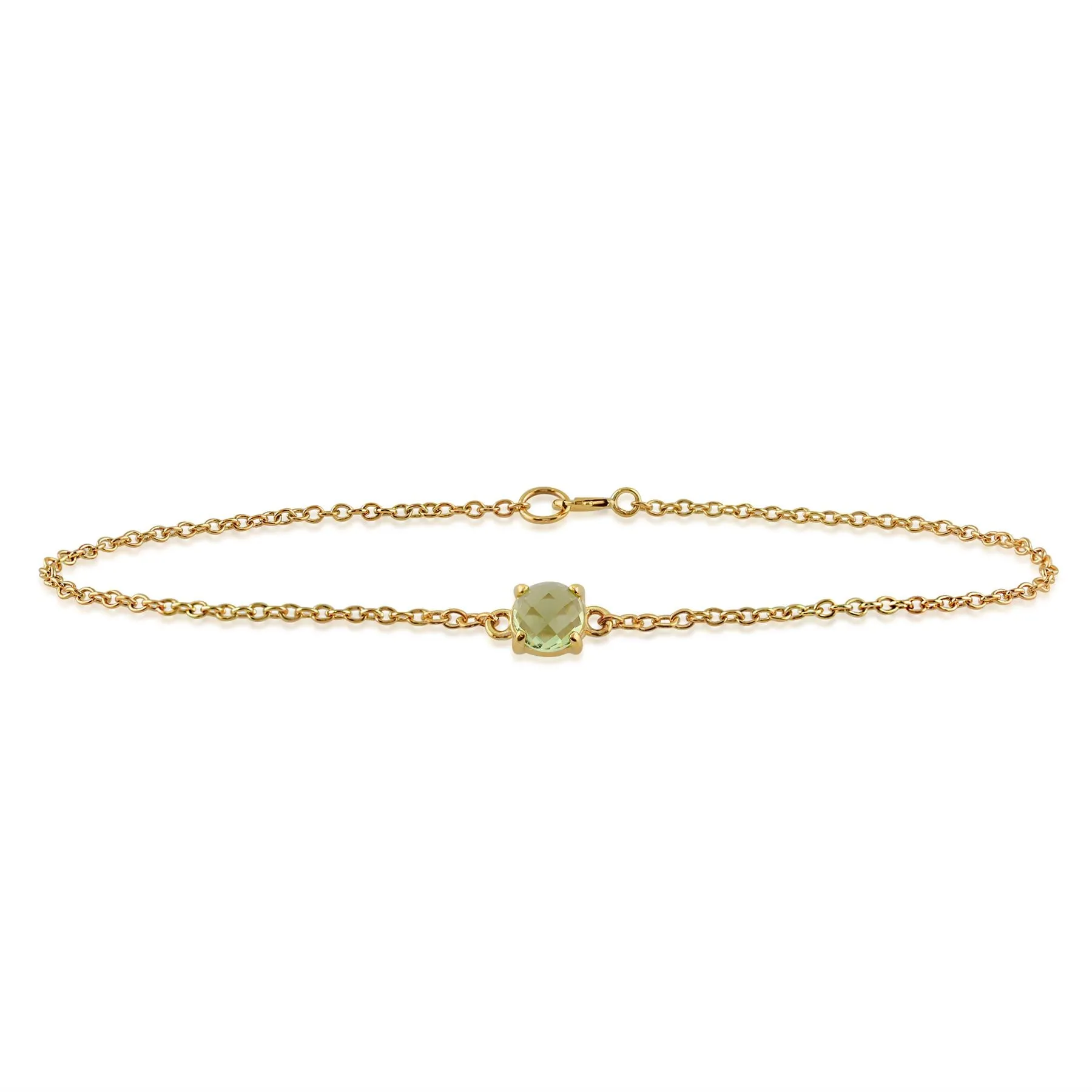 Peridot Armband in 9ct Gelb Gold