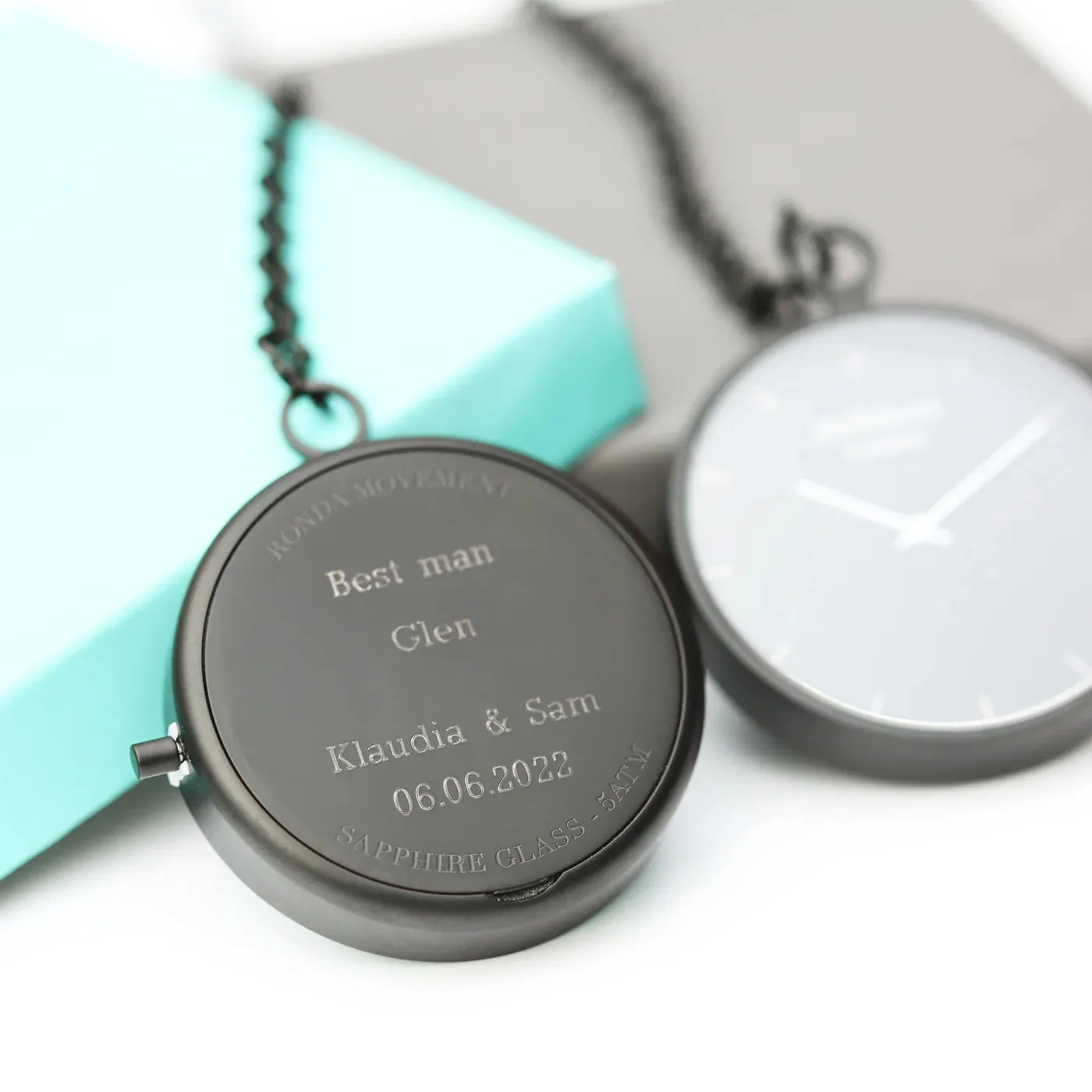 Personalised Architect Modern Pocket Watch