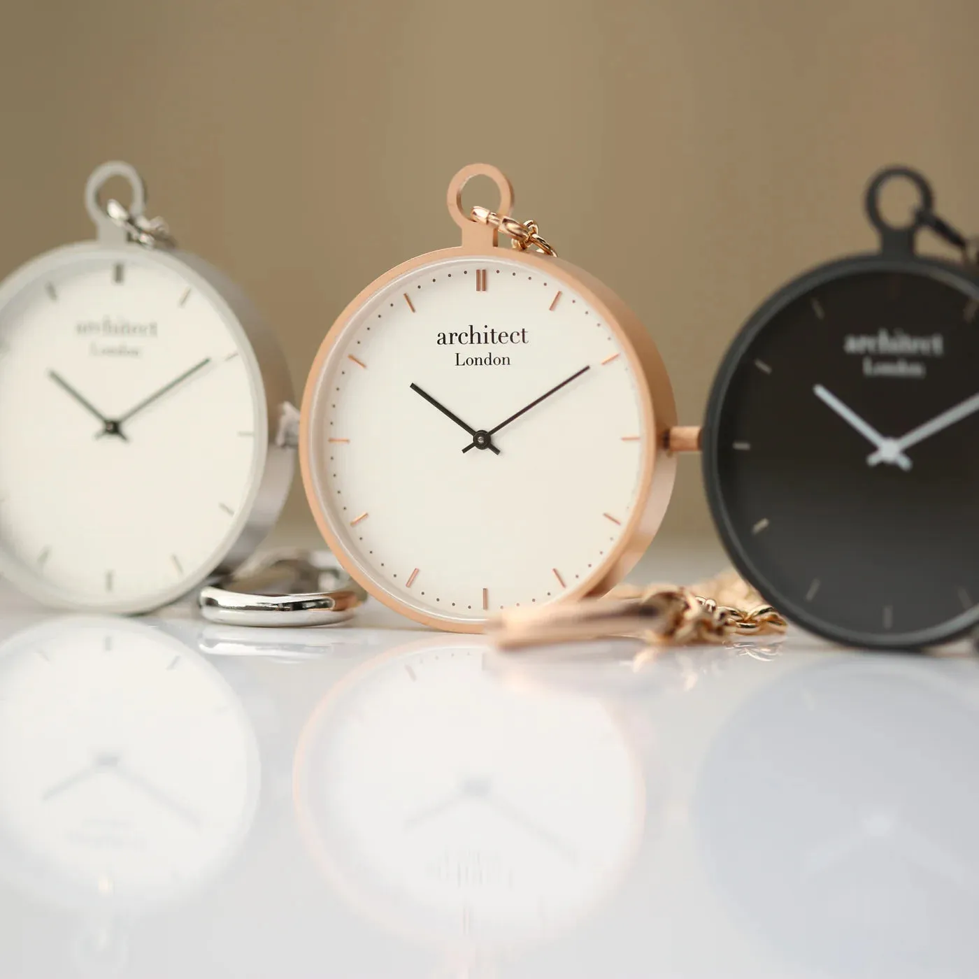 Personalised Architect Modern Pocket Watch