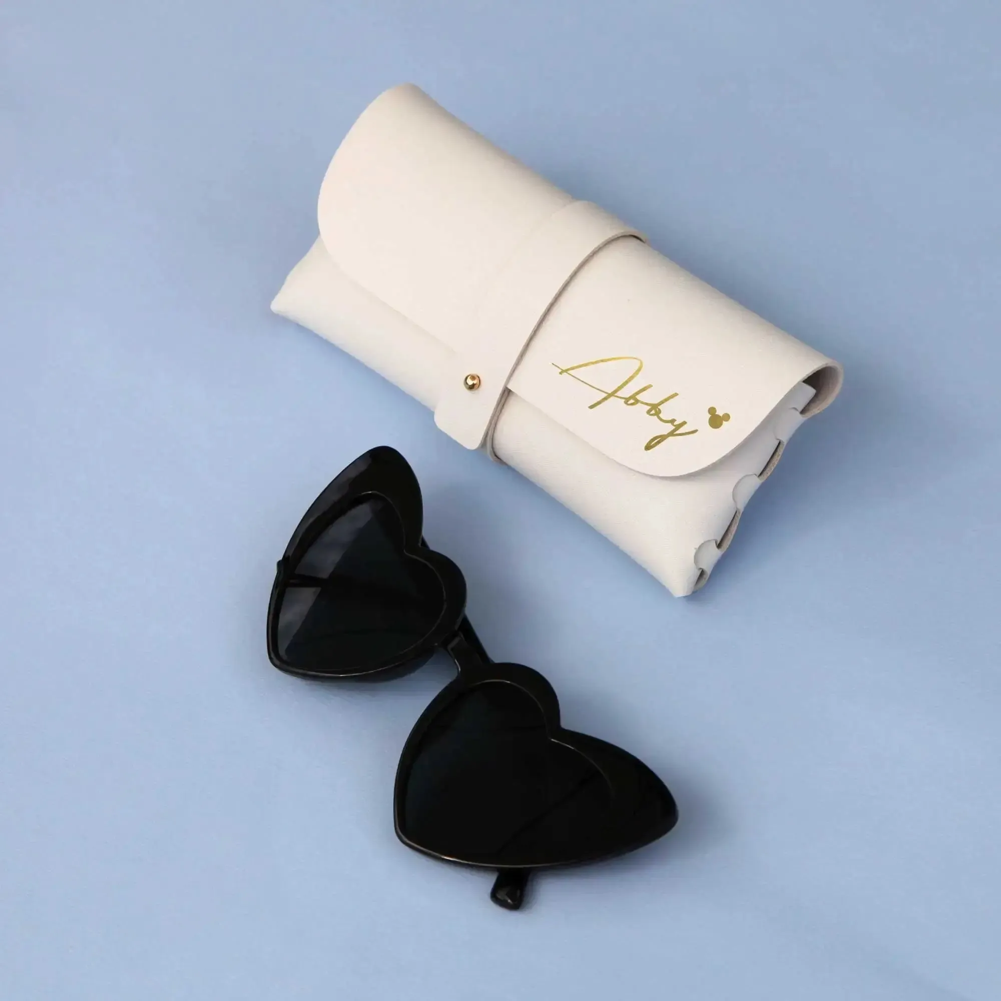 Personalized Handmade Soft Leather Sunglass Glasses Case