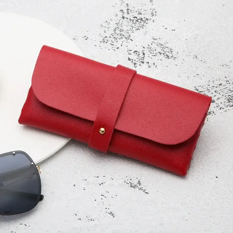 Personalized Handmade Soft Leather Sunglass Glasses Case