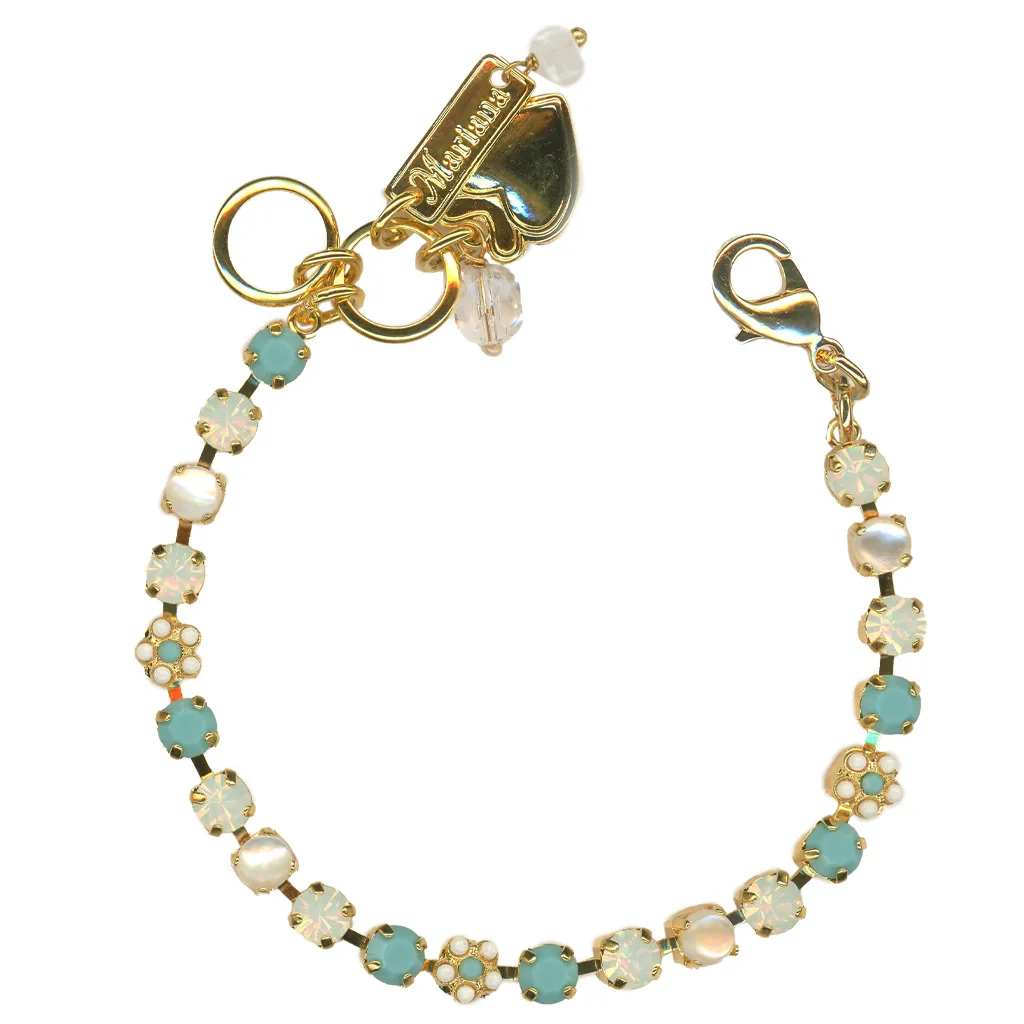 Petite Rosette Bracelet in "Aegean Coast" - Rose Gold