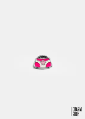 Pink And White Handbag Locket Charm