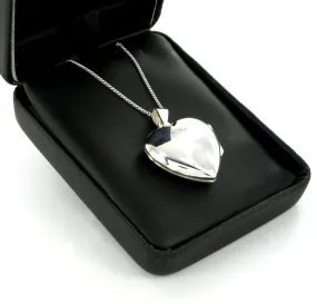 Plain Heart Locket & 18" Curb Chain