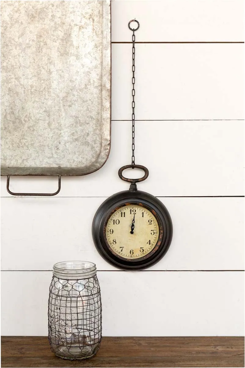 Pocket Watch Wall Clock {multiple sizes}