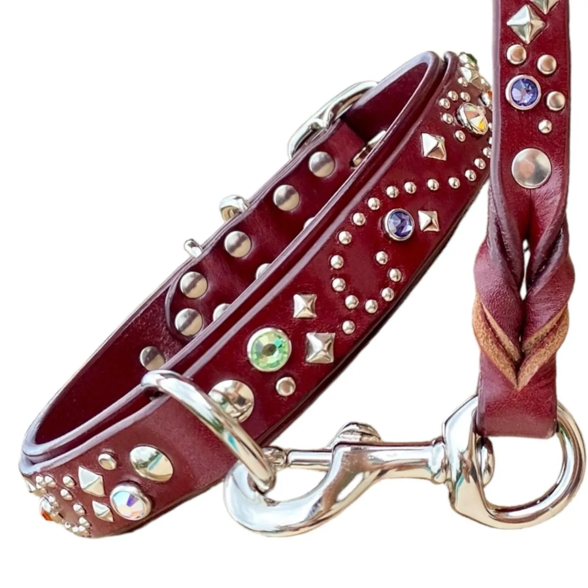 PREMADE Stargazer Crystal Dog Collar w/Matching Leash