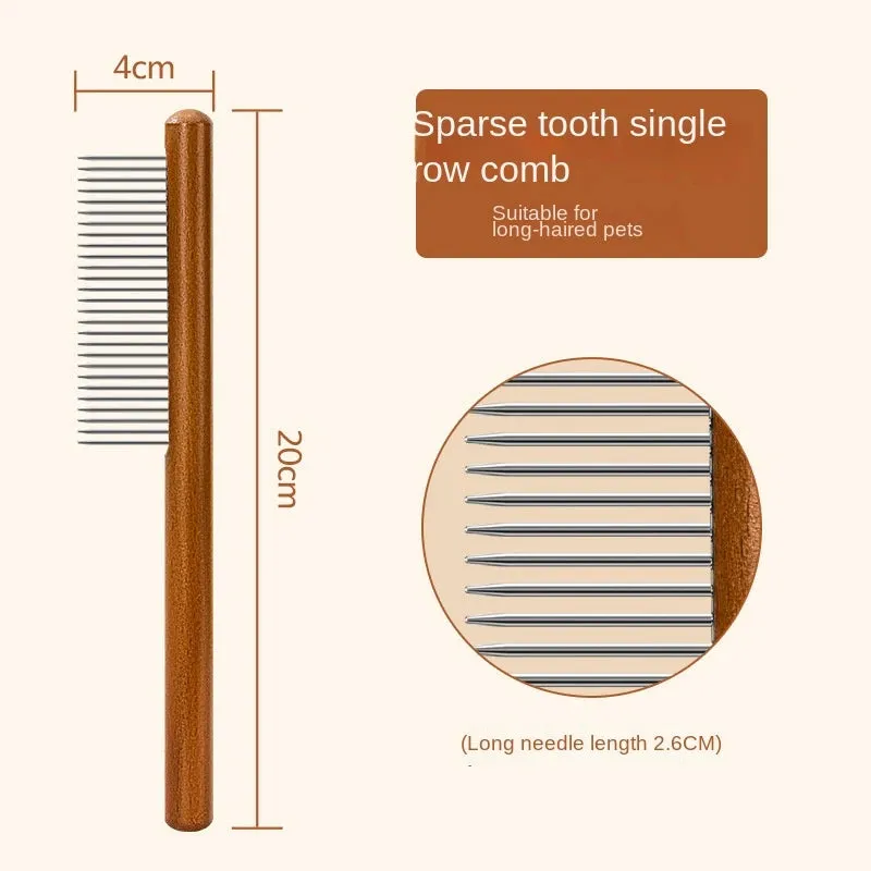 Premium Stainless Steel Cat Comb - Pet Grooming Essential