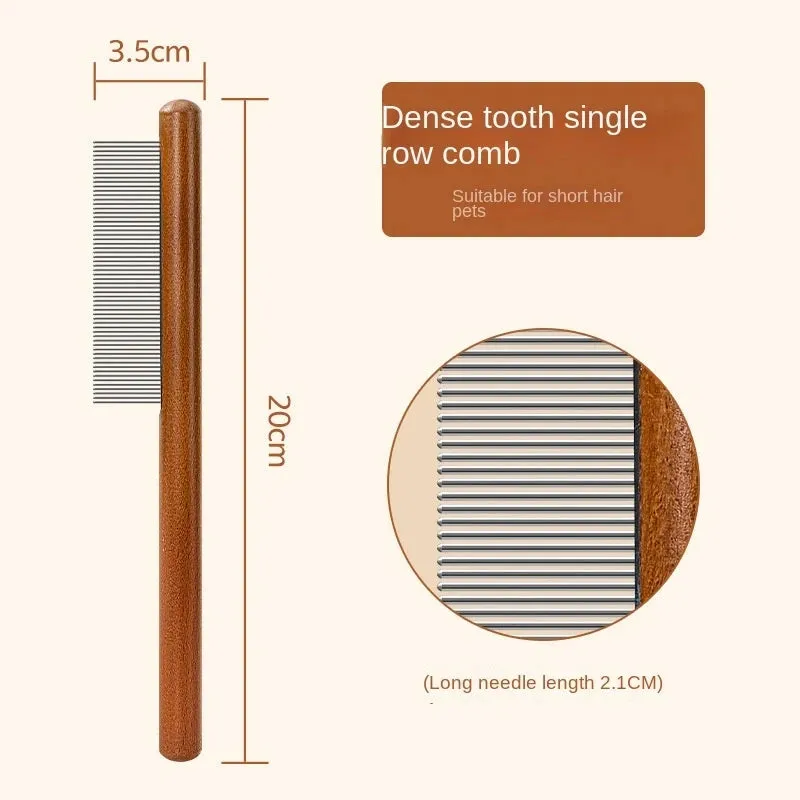 Premium Stainless Steel Cat Comb - Pet Grooming Essential