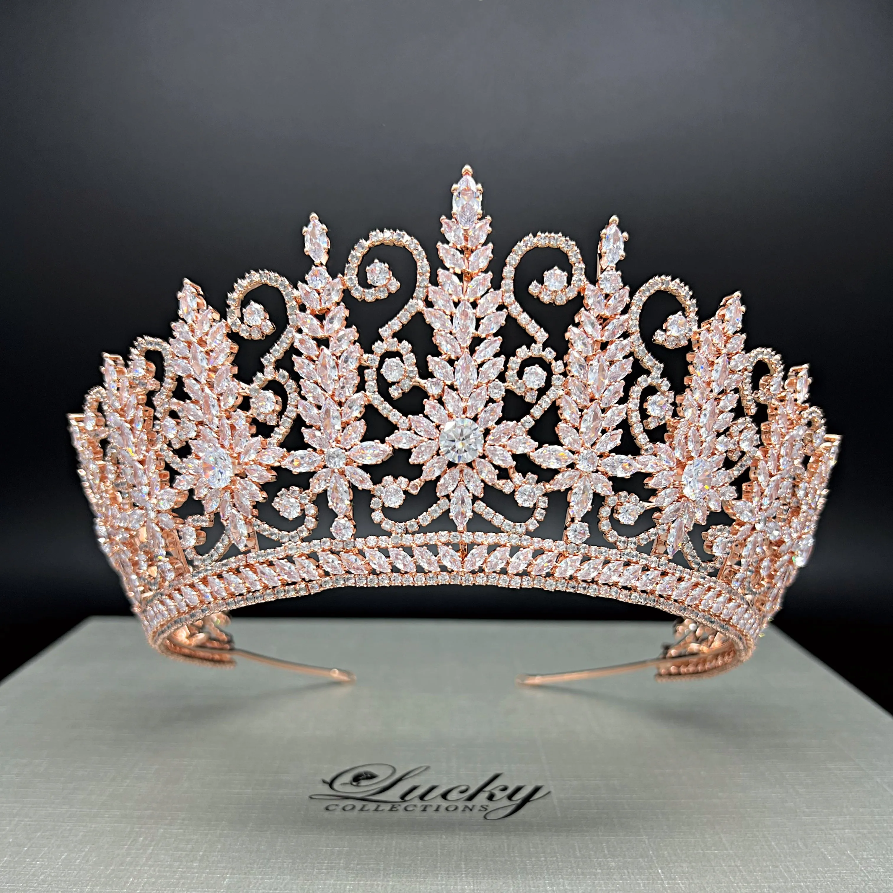 Quince Crown, Glitz and Glamour Bridal Tiara by Lucky Collections ™