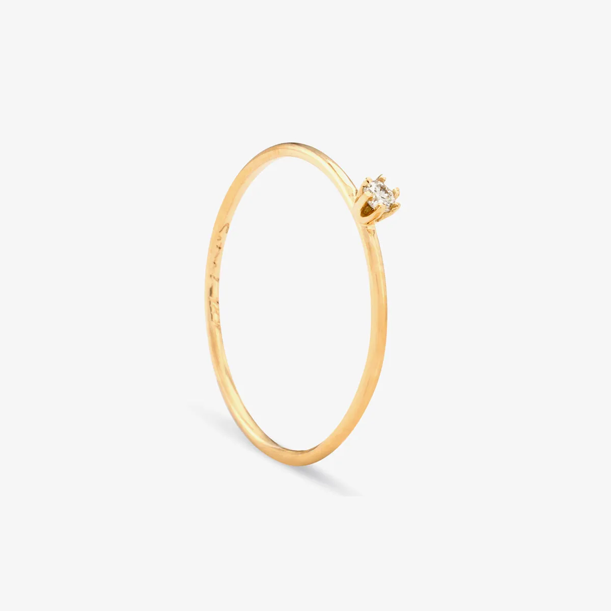 R1601W | Baby White Diamond Ring