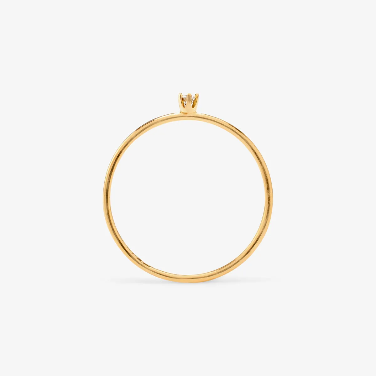 R1601W | Baby White Diamond Ring