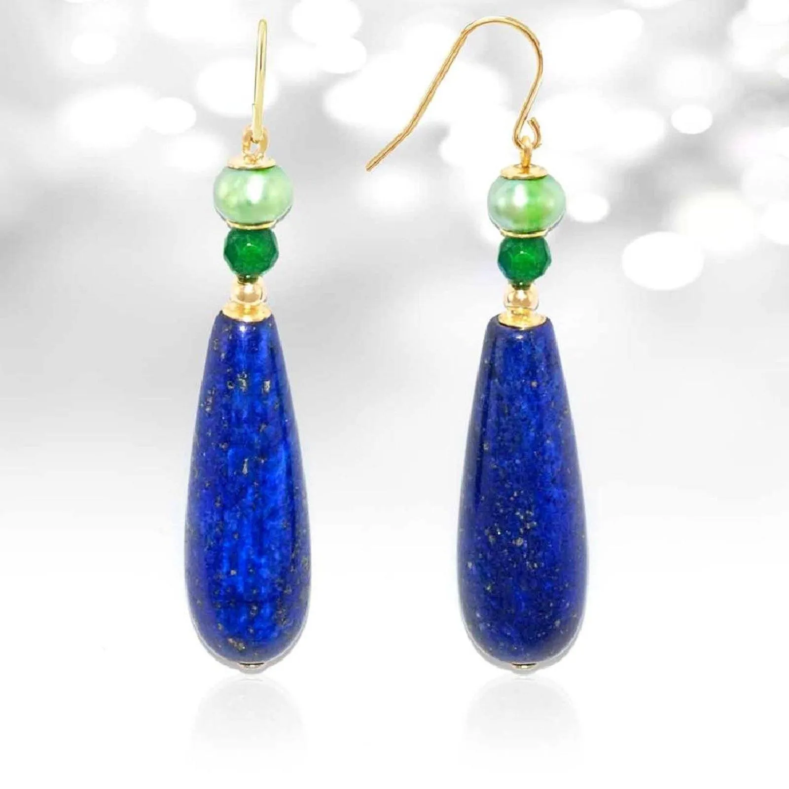 REGENZ Gemstone Earrings-Jade, Turquoise, Coral, Citrine, Pearls, Lapis HANDMADE with Love!