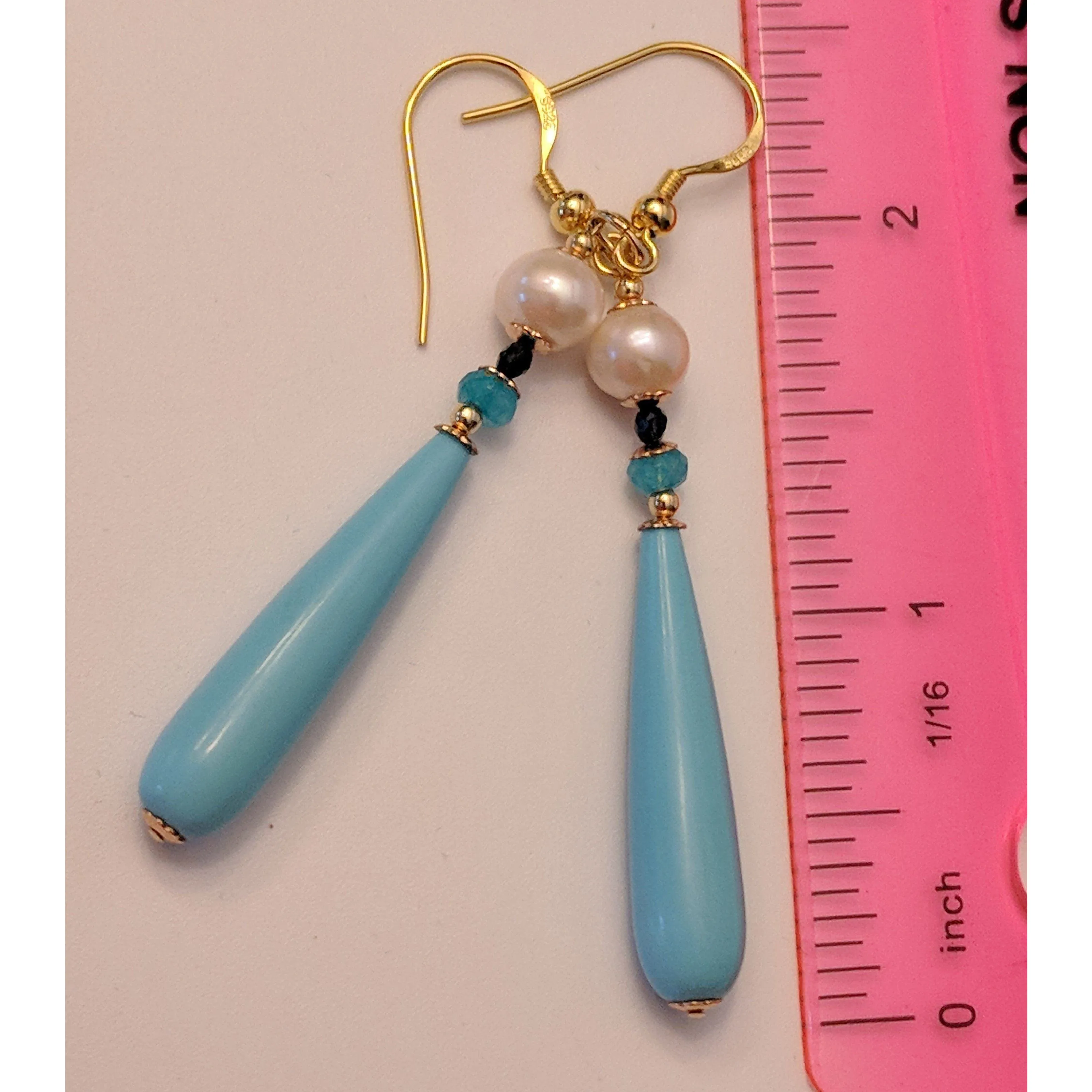 REGENZ Gemstone Earrings-Jade, Turquoise, Coral, Citrine, Pearls, Lapis HANDMADE with Love!