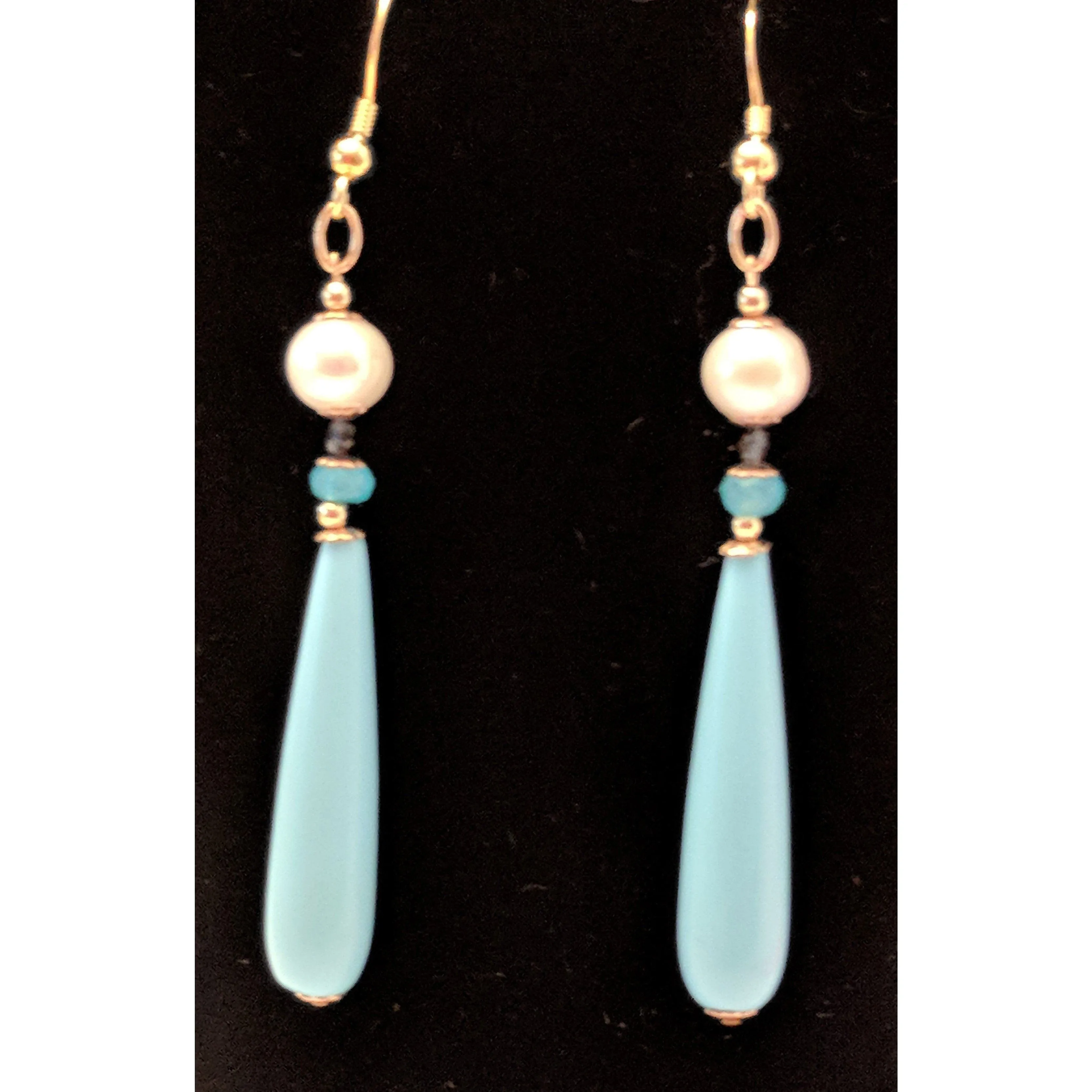 REGENZ Gemstone Earrings-Jade, Turquoise, Coral, Citrine, Pearls, Lapis HANDMADE with Love!