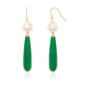 REGENZ Gemstone Earrings-Jade, Turquoise, Coral, Citrine, Pearls, Lapis HANDMADE with Love!