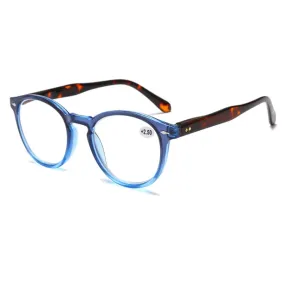 Retro Flexible Durable Portability HD Presbyopic Glasses  100(Graduate Blue)