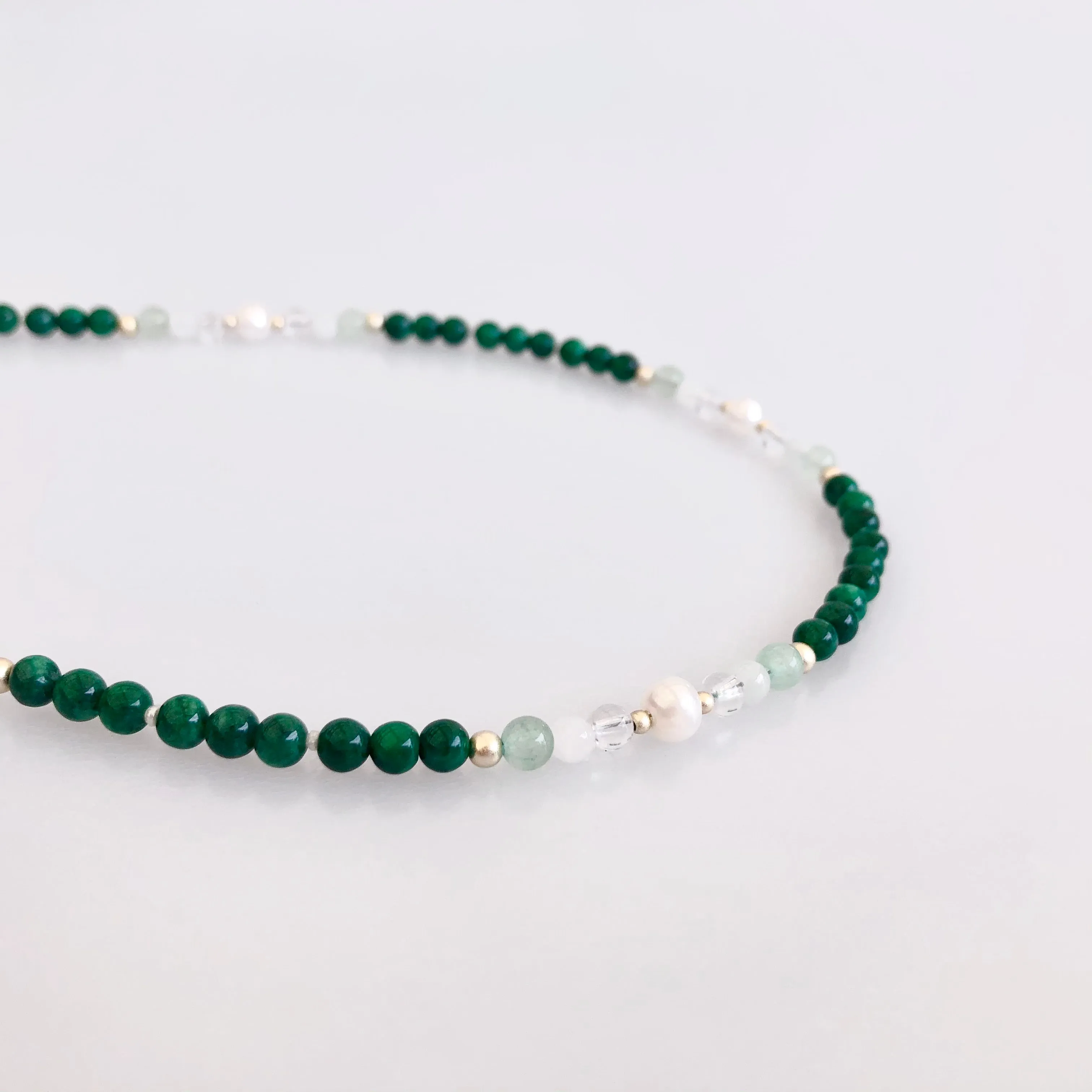 Return to Origin Jadeite Lariat Tassel Necklace Set