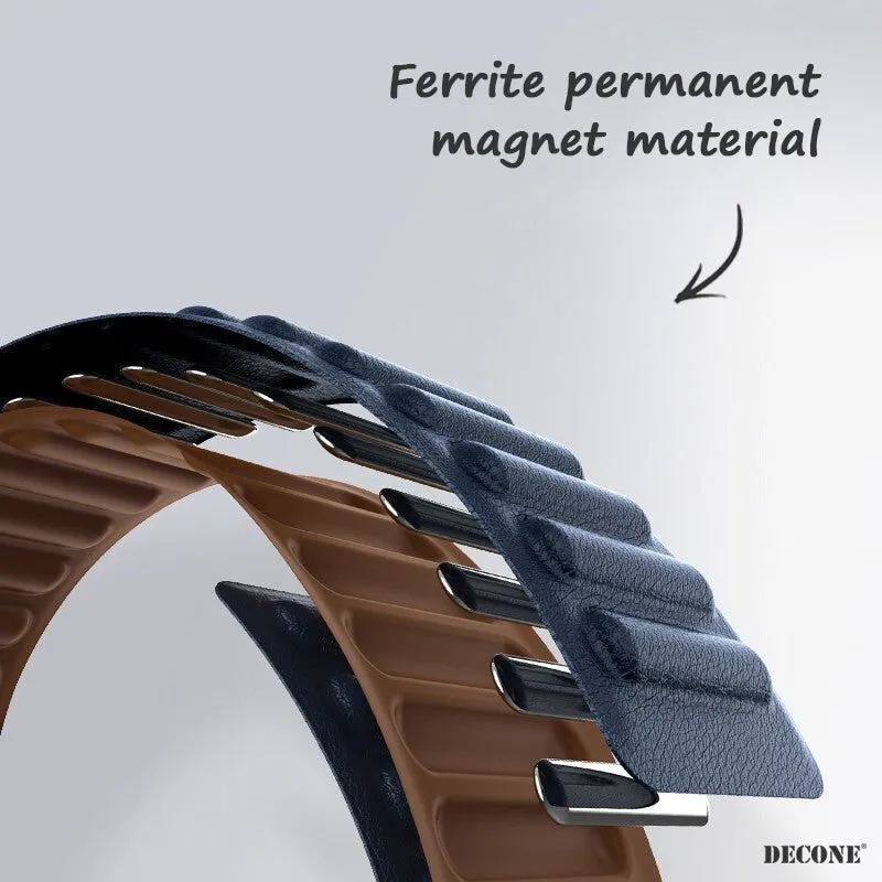 Rose Powder | Leather Link Magnetic Strap