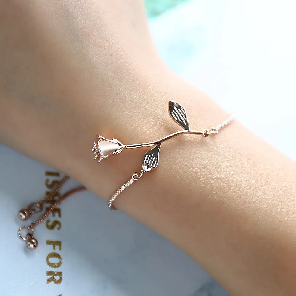 Rose push-pull bracelet