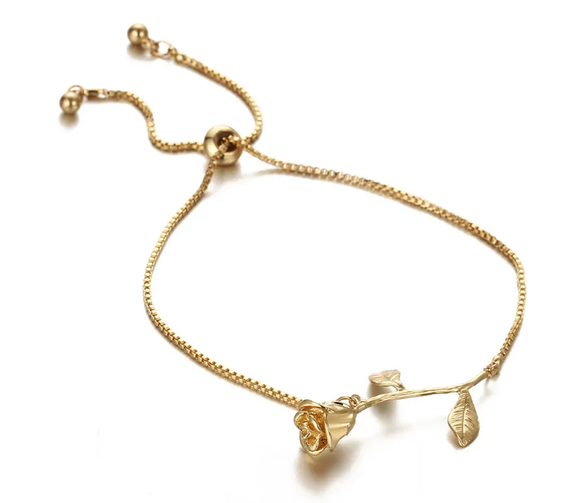 Rose push-pull bracelet