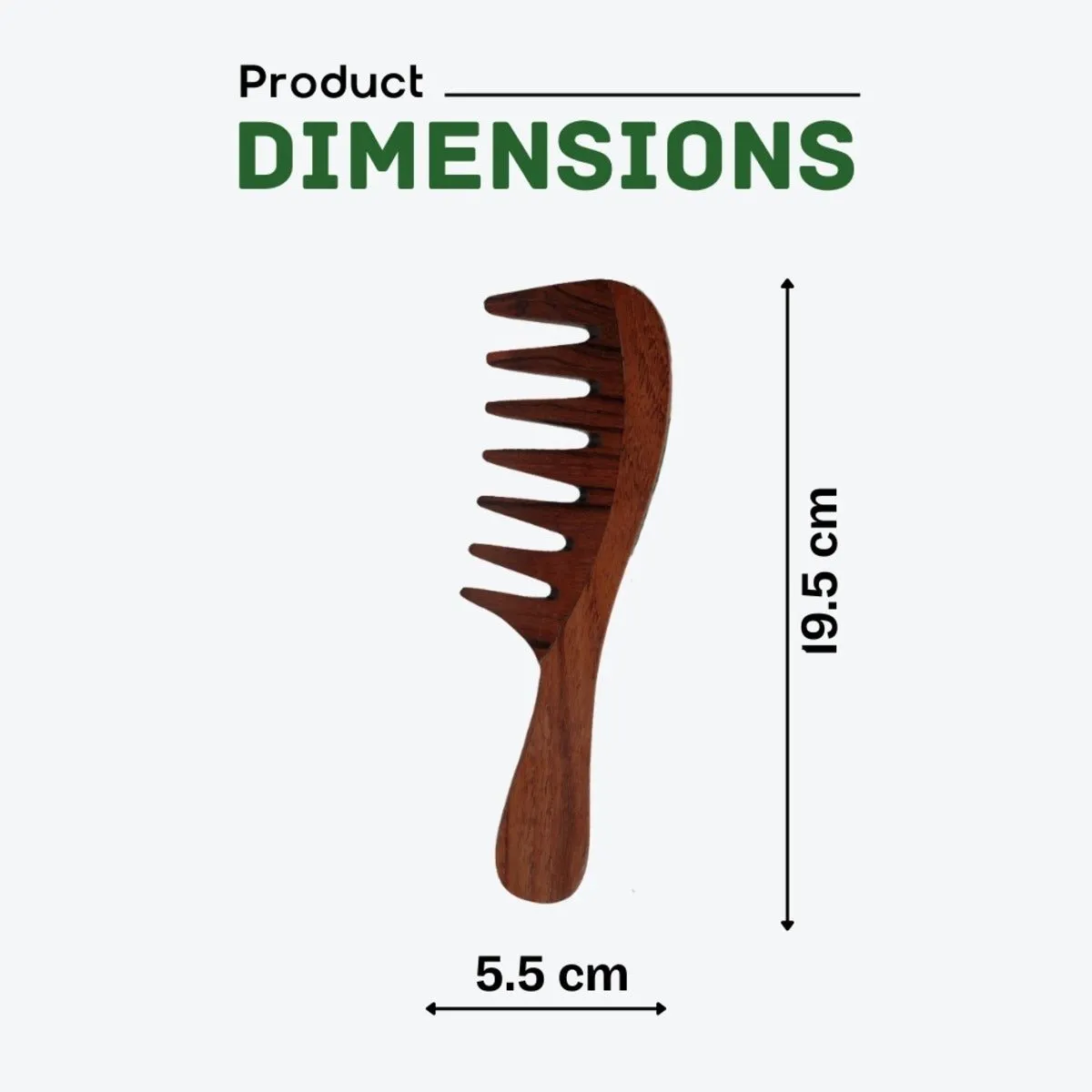 Rosewood Wide Tooth Comb Pack of 1
