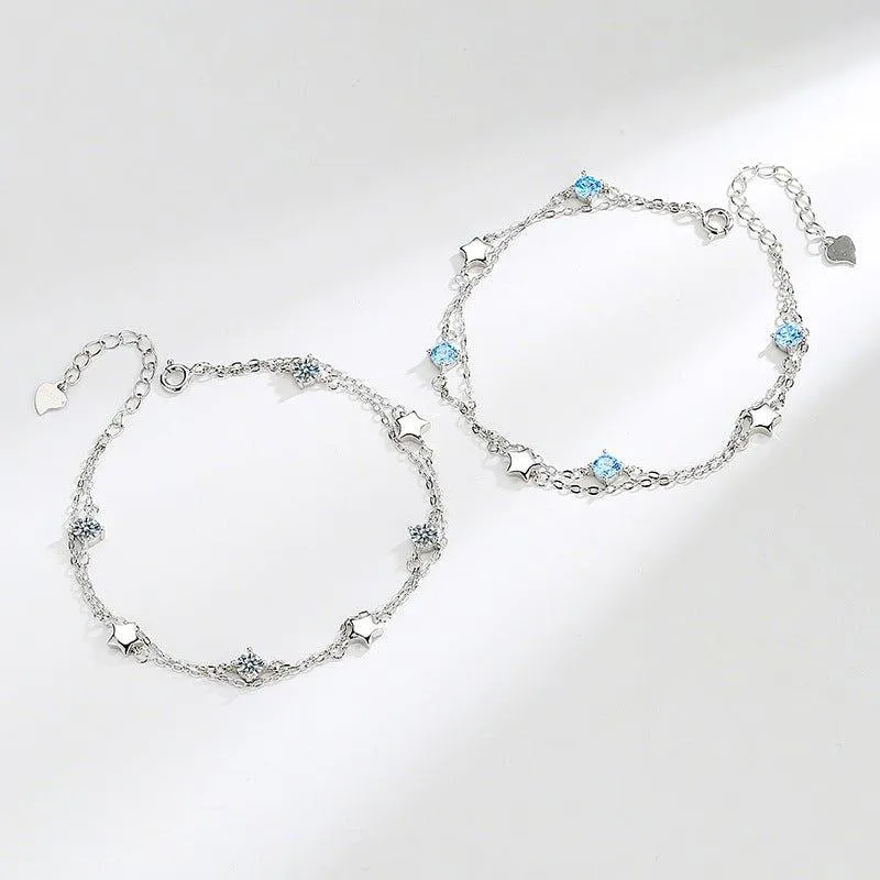 S925 Sterling Silver Star Bracelet