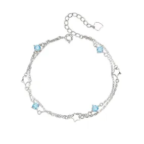 S925 Sterling Silver Star Bracelet