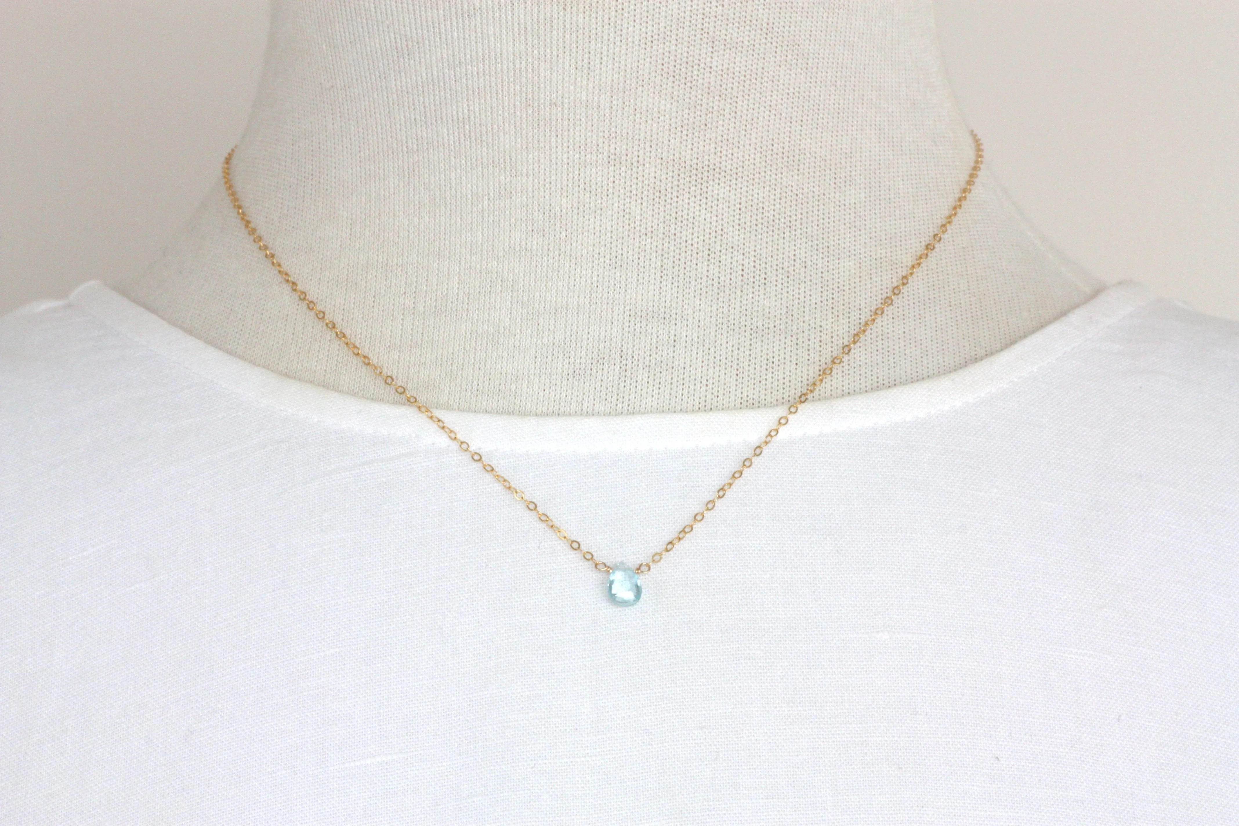 Sapphire Small Pendant Necklace