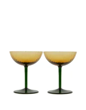 Set of 2 Champagne Coupes - Giallo