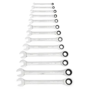 SET WR RAT COMB SAE 13PC TRAY GE