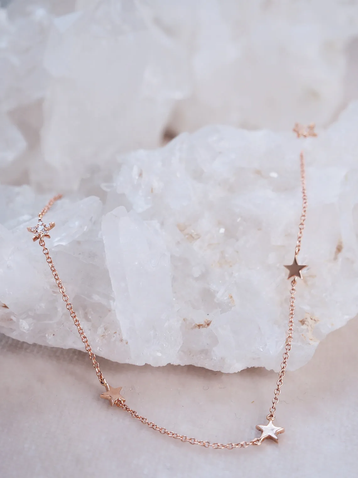 Shooting Star Necklace | 14K Gold