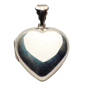Silver Heart Locket Pendant