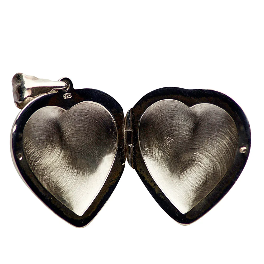 Silver Heart Locket Pendant