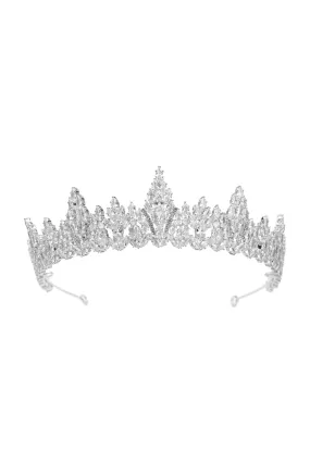 Silver Zirconia Bridal Tiara