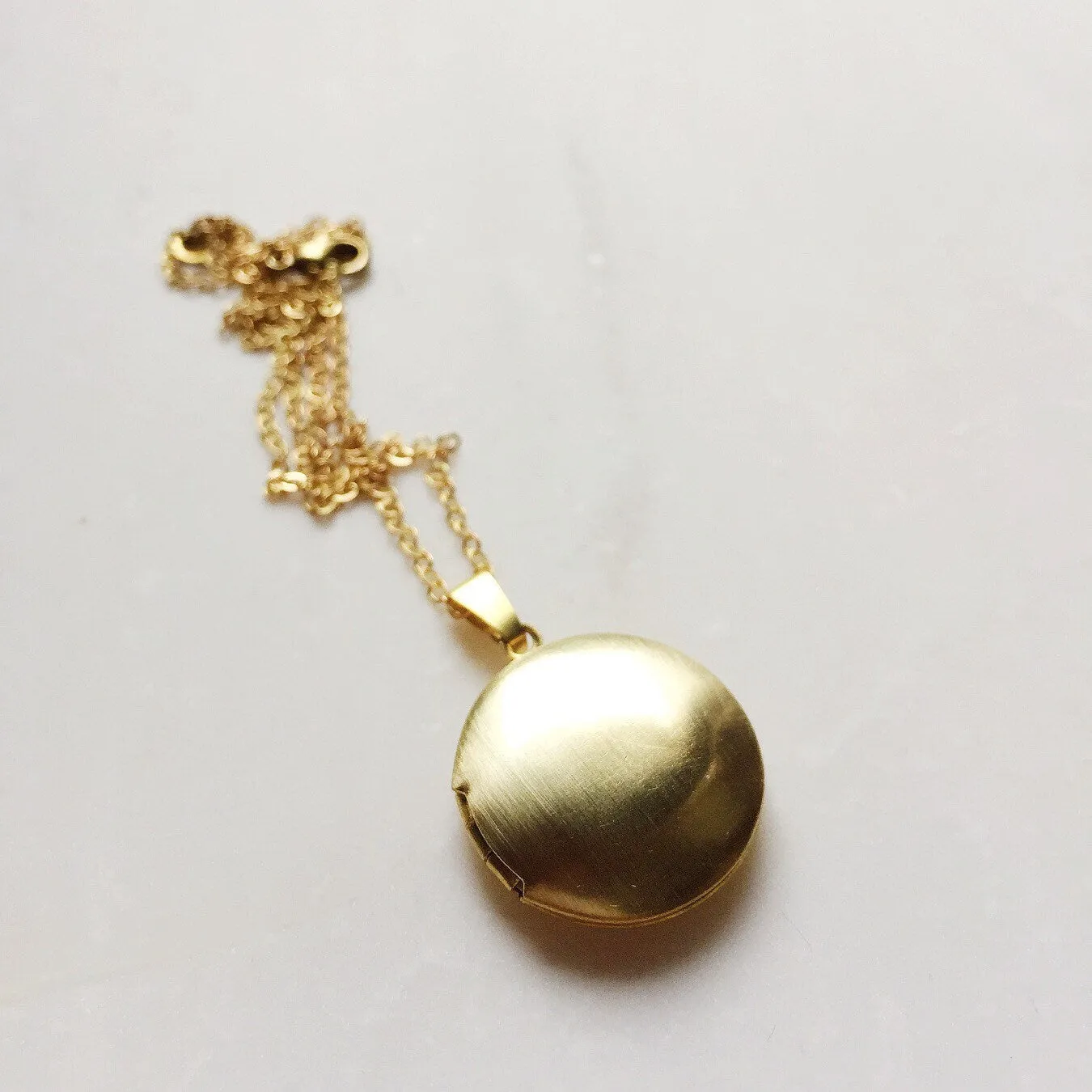 Simple Tiny Gold Locket