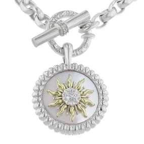 Slane Mother of Pearl Diamond Starburst Pendant