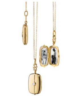 SLIM "SKYE" GOLD LOCKET-43160