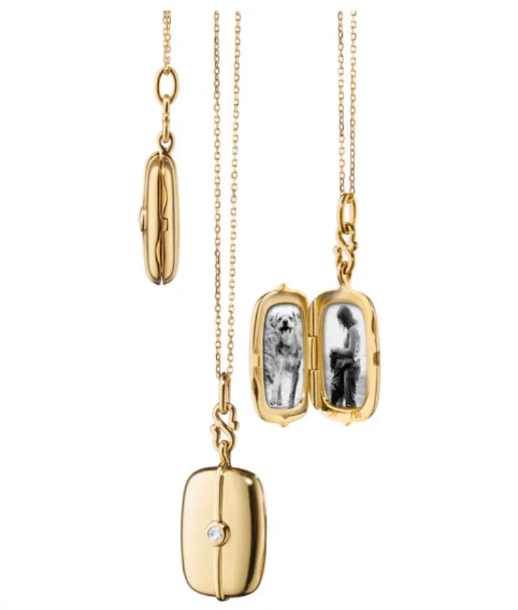 SLIM "SKYE" GOLD LOCKET-43160