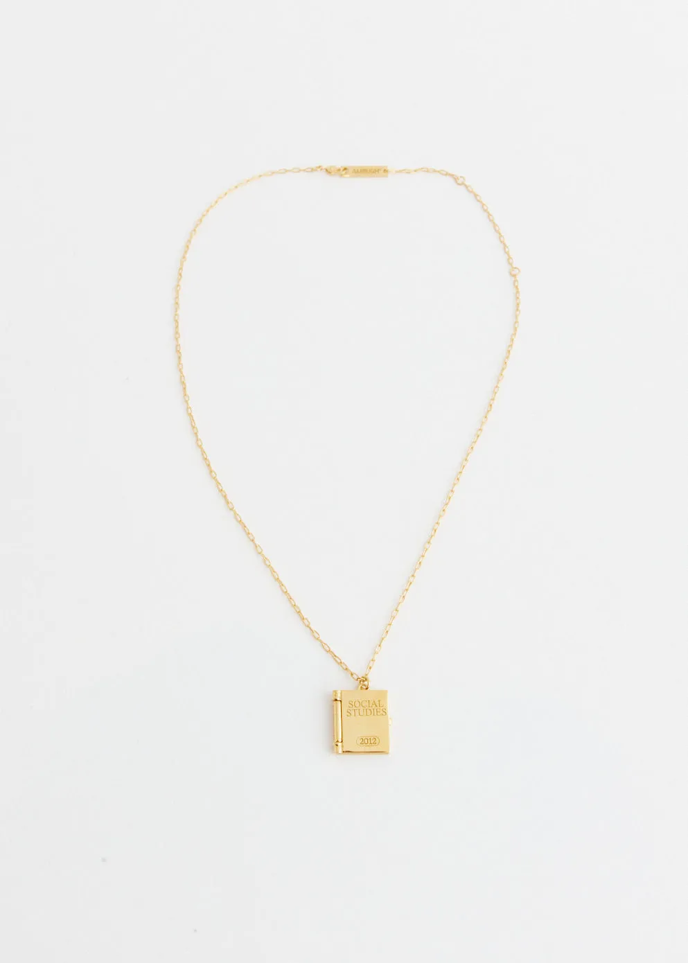 Social Studies Locket Necklace