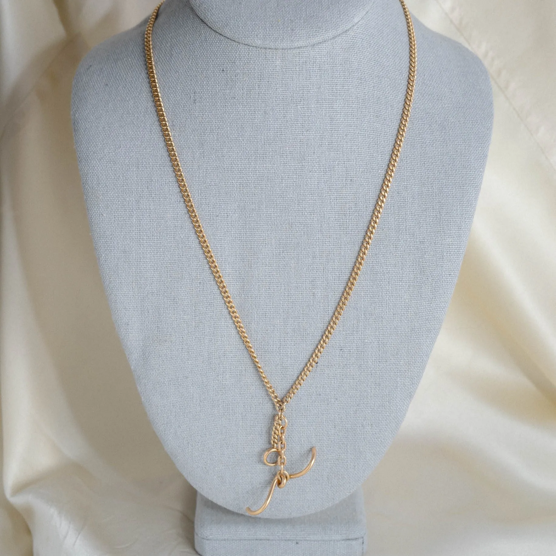 Solid 14k Gold 22 inch Cuban Curb Pocket Watch Chain Necklace