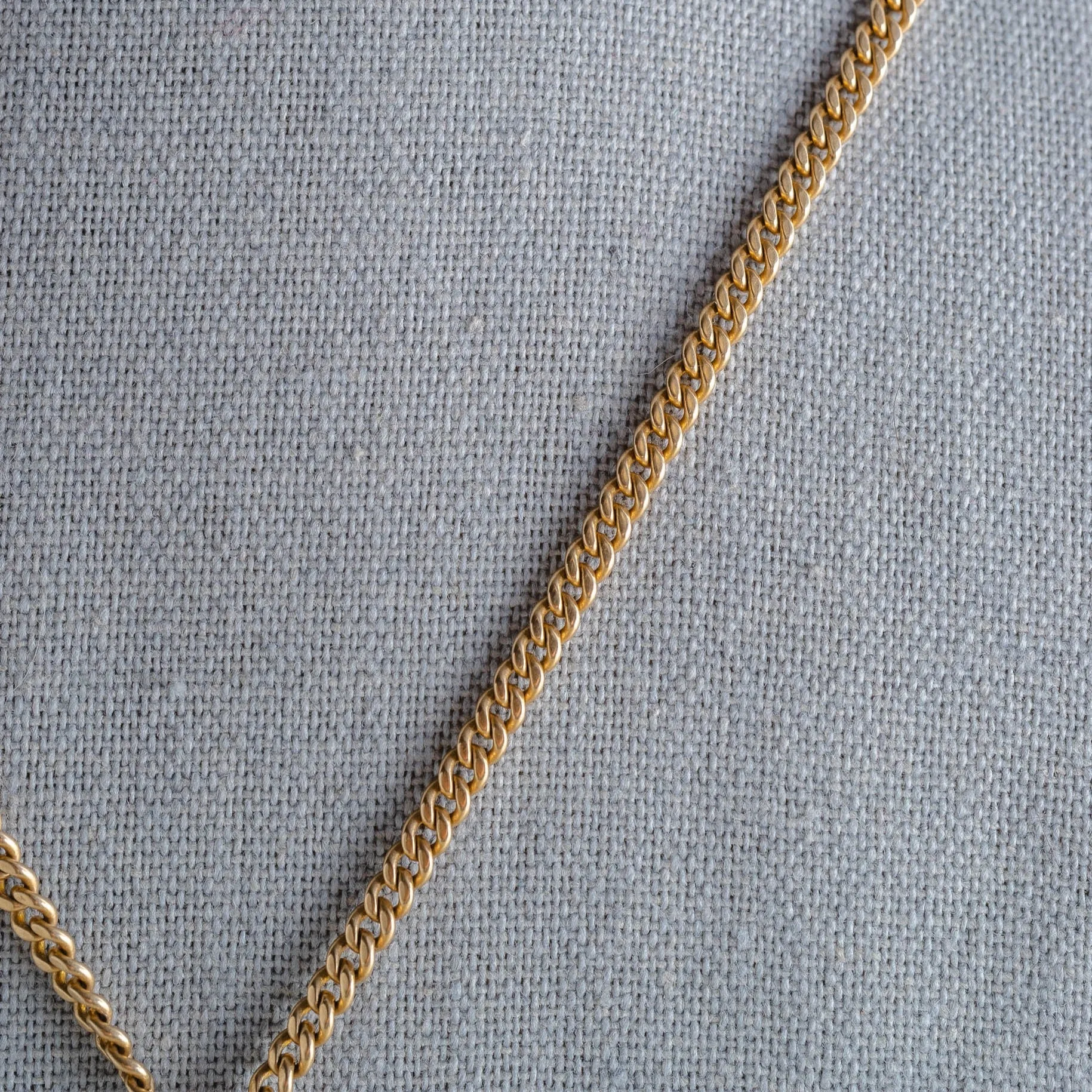 Solid 14k Gold 22 inch Cuban Curb Pocket Watch Chain Necklace