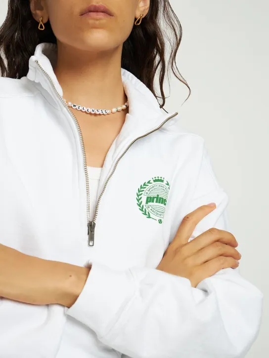 Sporty &amp; Rich   Wellness faux pearl &amp; bead necklace 
