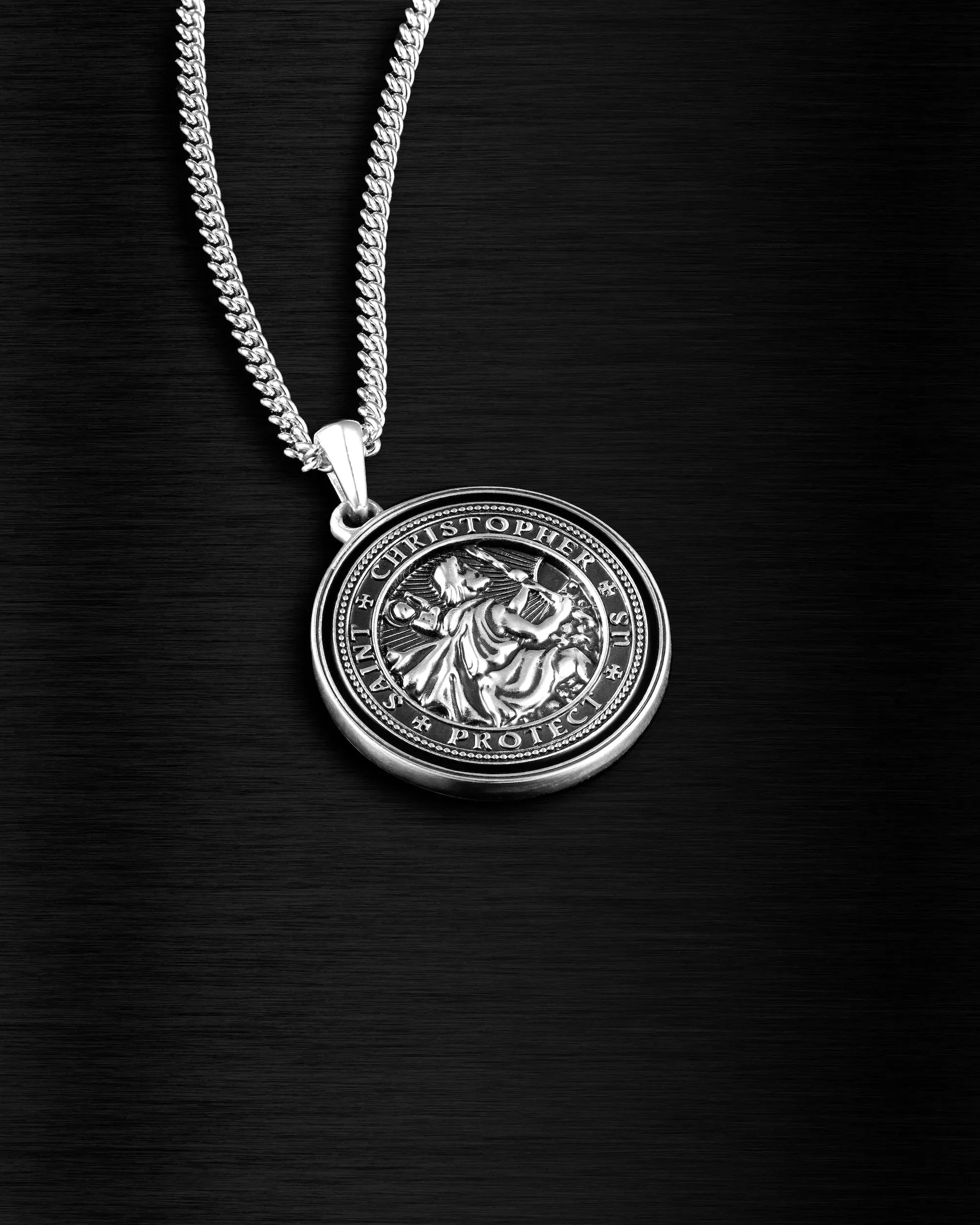 St. Christopher Set - Sterling Silver