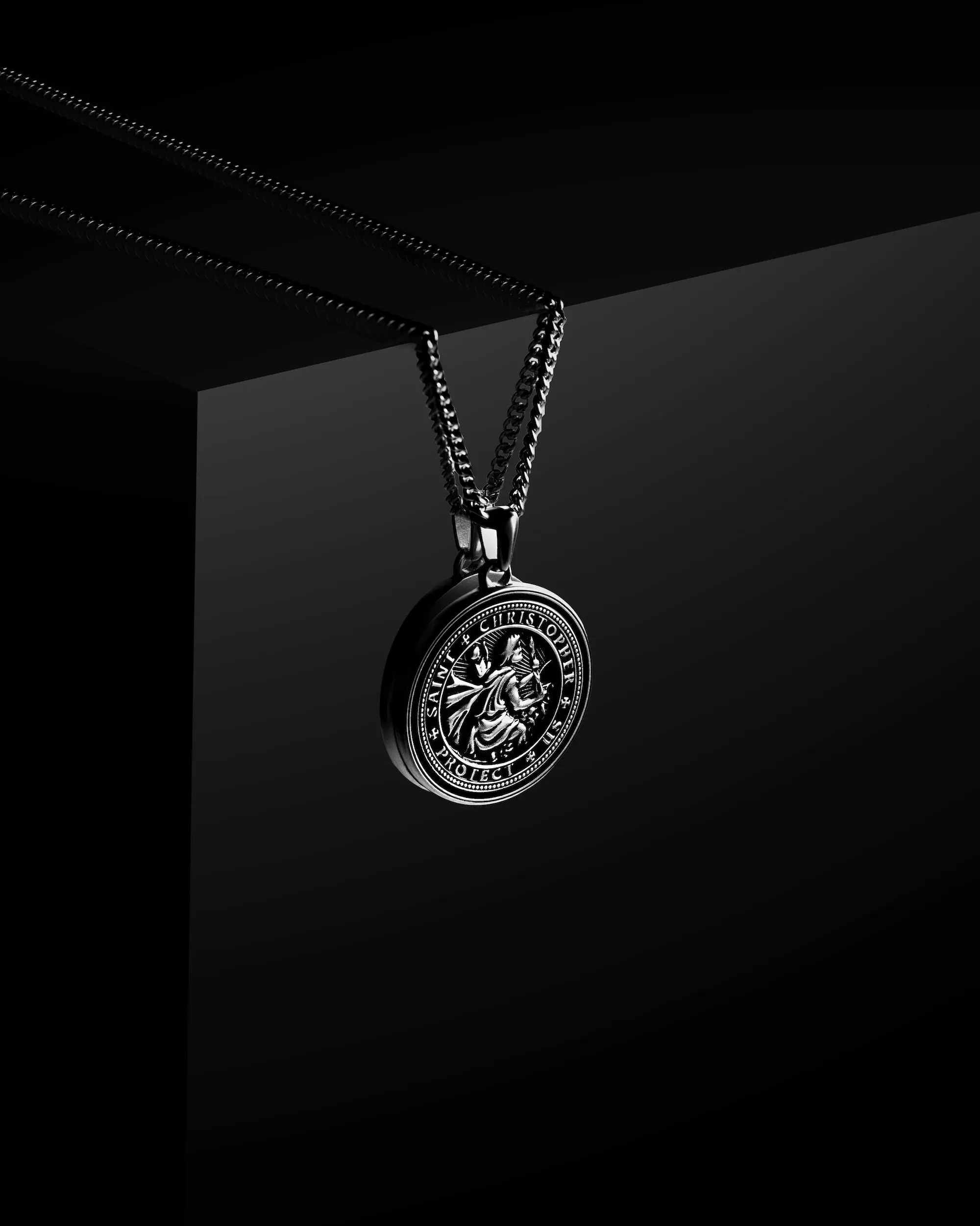 St. Christopher Set - Sterling Silver