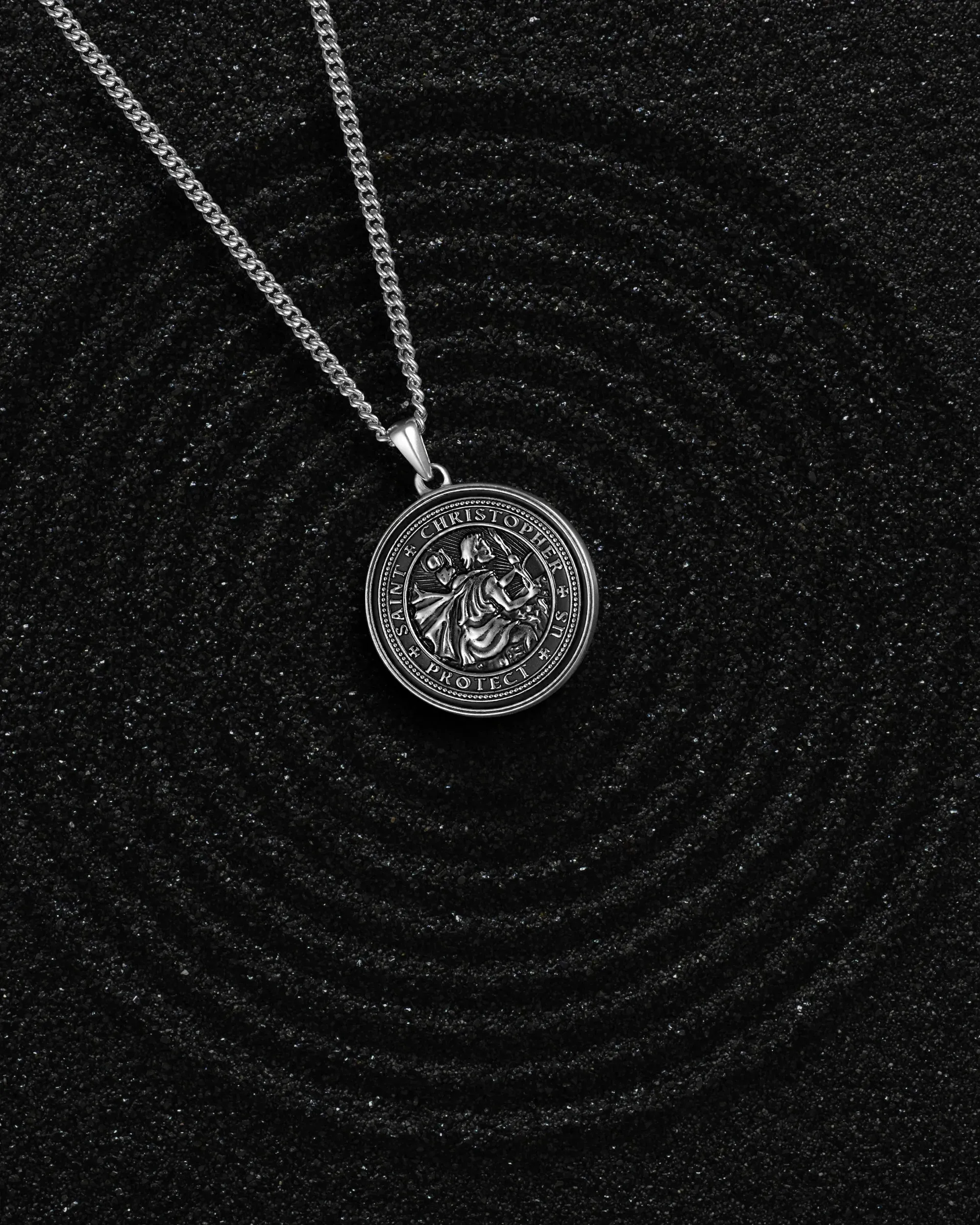 St. Christopher Set - Sterling Silver