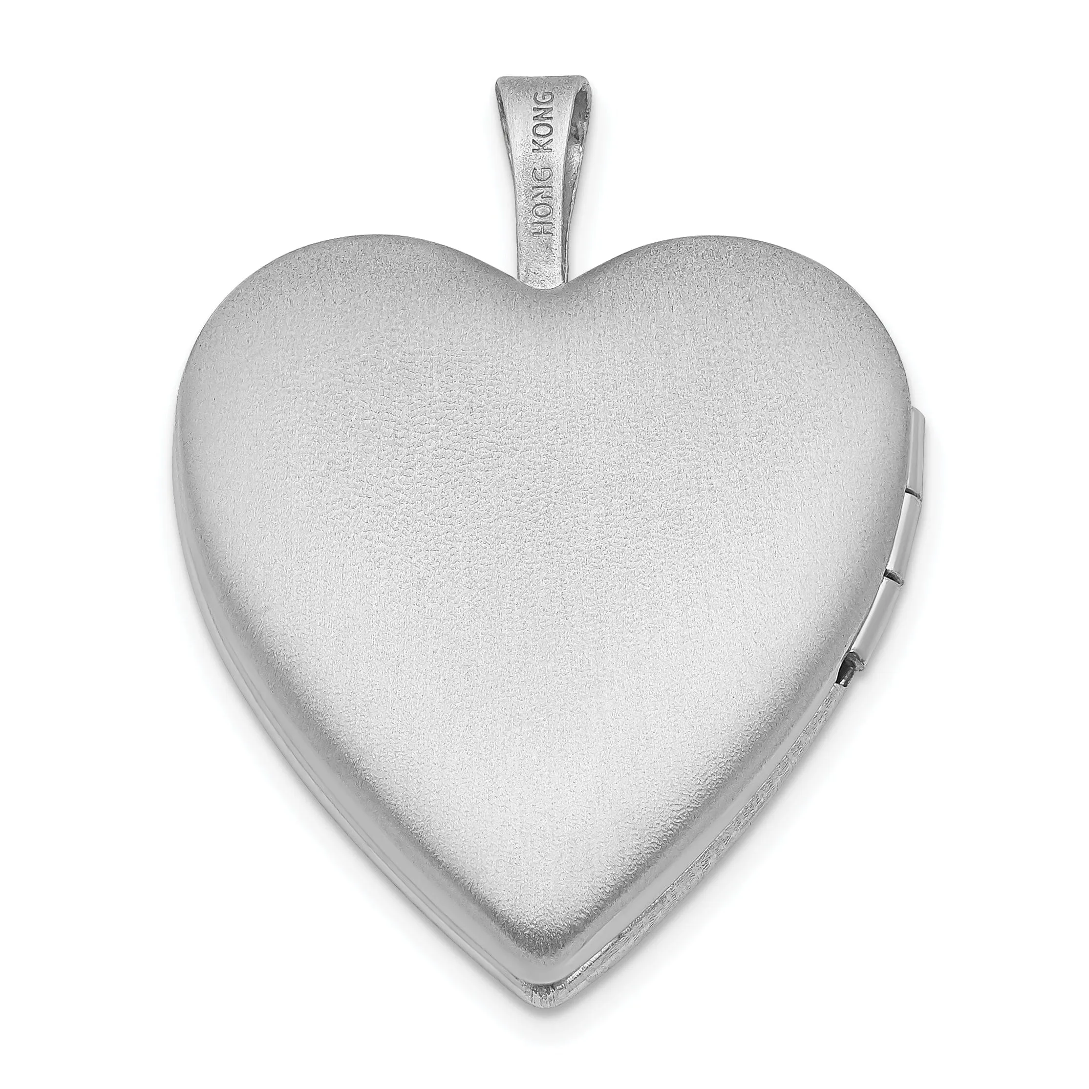 Sterling Silver 21mm Polished My Angel Heart Locket
